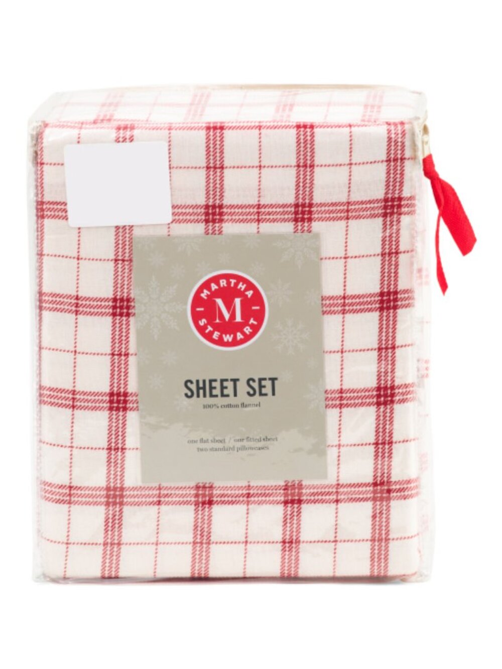 MARTHA STEWART Plaid Flannel Sheet Set